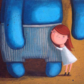 синий и большой