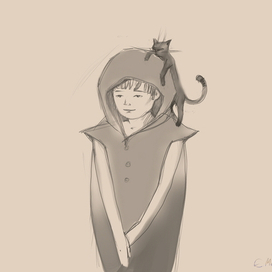 человек и кошка