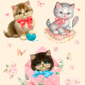 Стикеры в винтажном стиле