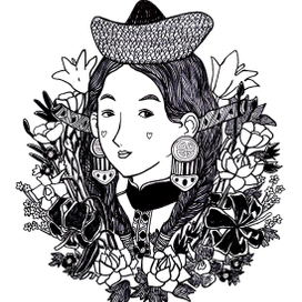 Девушка в национальном стиле