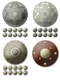 Умбон и розетки. реконструкция