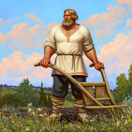 Арт "Микула-пахарь" .