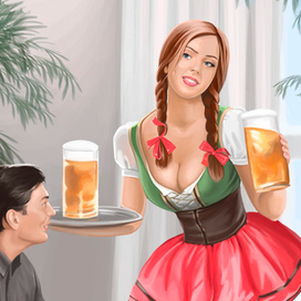 Официантка