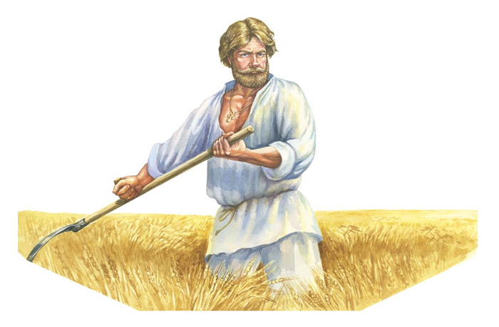 Косарь. Иллюстрация для пива