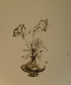 Розы в вазе