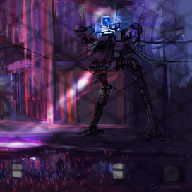 Смотрящий робот