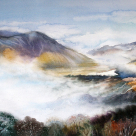 Долина Ирландии с высоты птичьего полета.