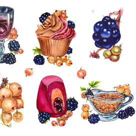 Ежевика и смородина