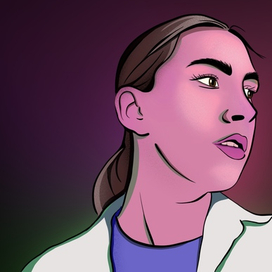 портрет скетч.