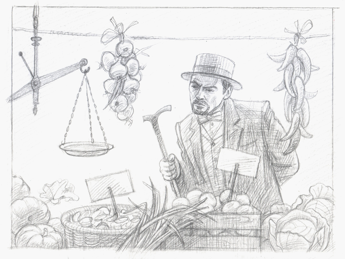 Иллюстрация к рассказу Г.К.Честертона