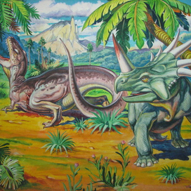 В мире динозавров