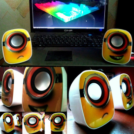 Аэрография на колонках "Миньоны"