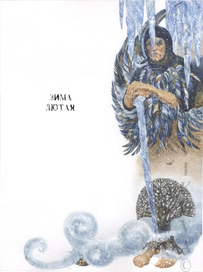 Зима Лютая. Шмуцтитул к циклу рассказов А.М.Ремизова "Посолонь" 