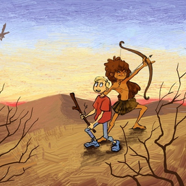 Иллюстрация к книге "Черный камень" Саломатова