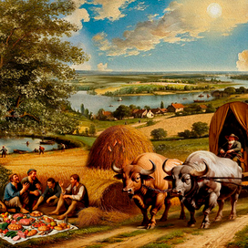 В стиле Питера Брейгеля для сайтв