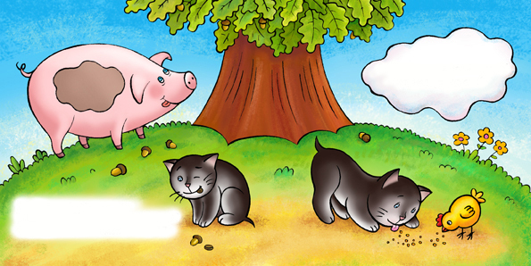 Кот Черныш пробует разную еду