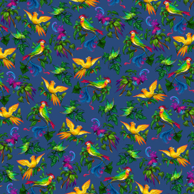 Страннные птицы. Декоративный паттерн