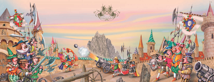 Иллюстрация к книге "Гулливер в стране лилипутов"