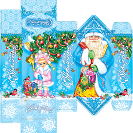 Новогодняя в форме конфеты