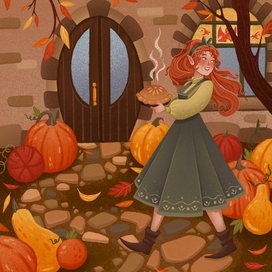 Осенняя открытка