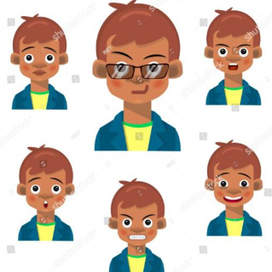 векторный персонаж, эмоции