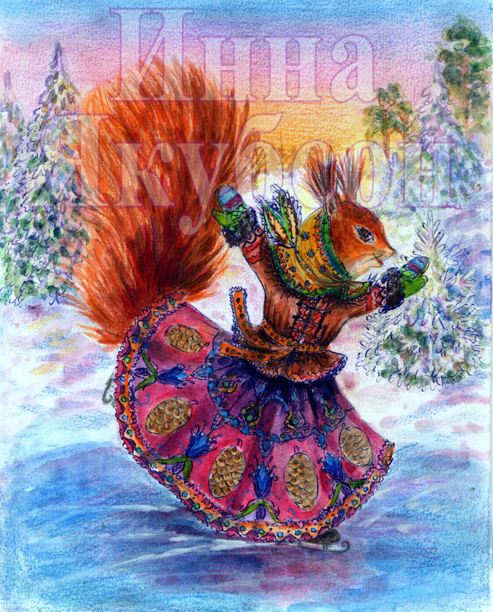 Зимняя белка🐿️