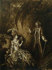 Иллюстрация для произведения А.С. Пушкина "Пиковая дама"