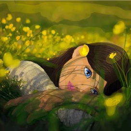 Девушка в цветах