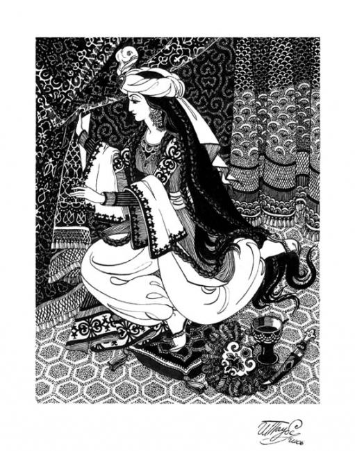 иллюстрация к сказке М.Ю. Лермонтова &quot;Ашик-Кериб&quot;, издательство &quot;Аванта+&quot;