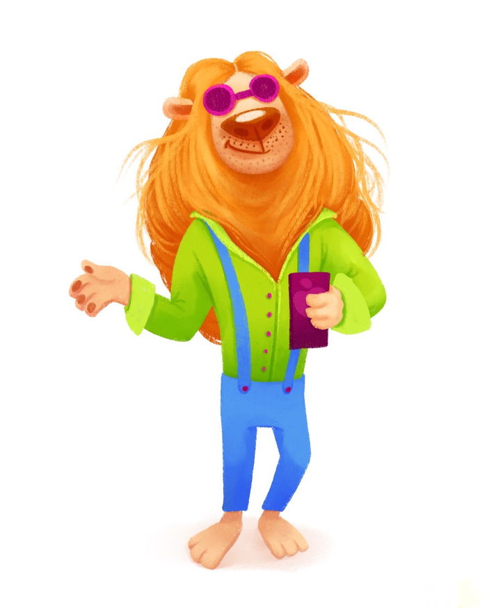 Лев-хипстер