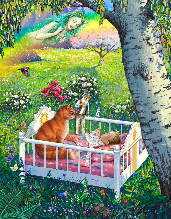 Ребенок в кроватке