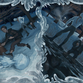 Разворот в "Scary New Year Zine"