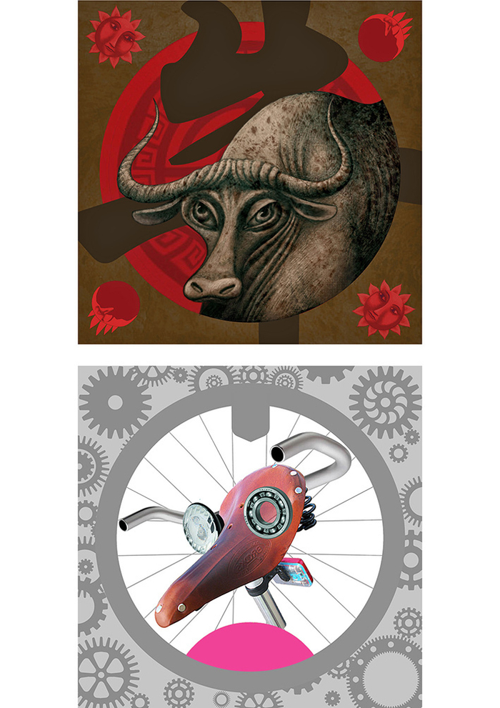 Варианты, эскизы к восточному гороскопу 2.