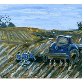 Весна на пашне