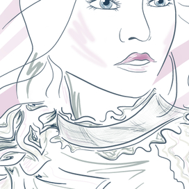 Стилизованный портрет девушки