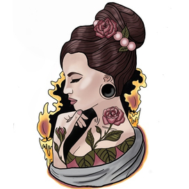 задумчивая девушка 