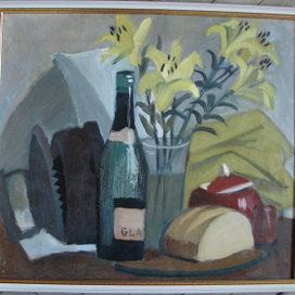 Натюрморт со старинным утюгом