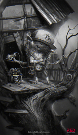 чудик из парка в Нью Йорке