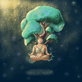 Богиня леса медитация