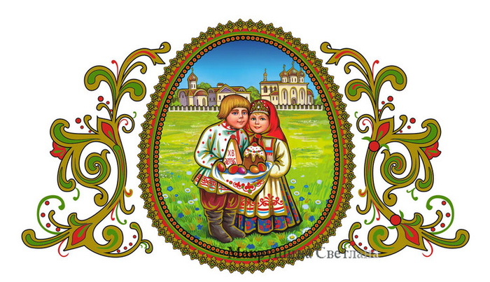 Пасхальное яйцо деколь