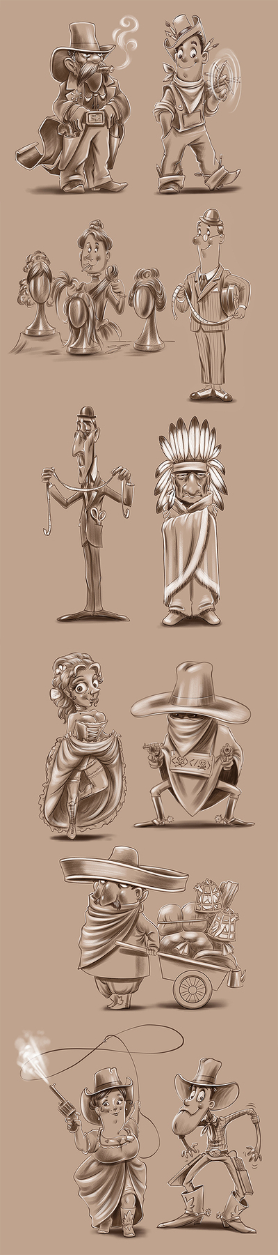 Персонажи для команды