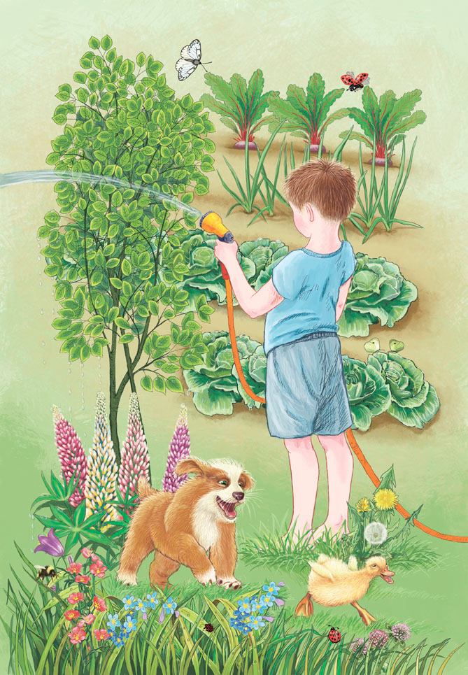 Дедушкины помощники.