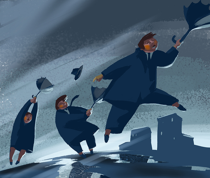 Ветер в городе