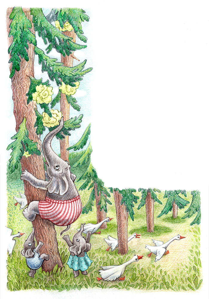 Иллюстрация для журнала Мурзилка