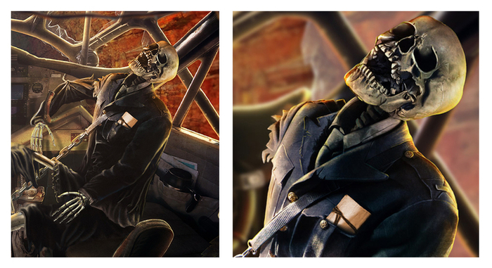 Скелет пилота