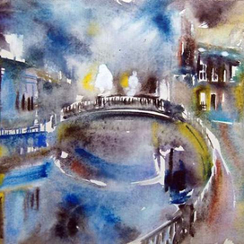 Illustration for the book I.A.Brodsky "Petersburg romance"