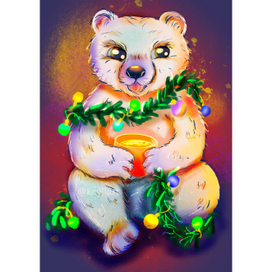 Белый мишка