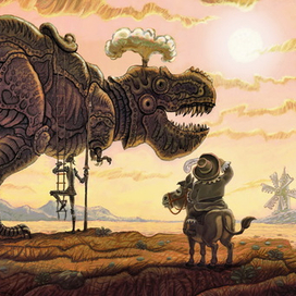 Санчо, сейчас мы покажем этим коварным мельницам кузькину мать !