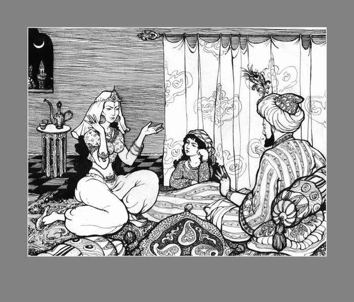 1001 ночь. Иллюстрация для хрестоматии.