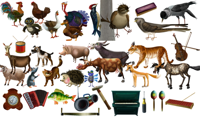 картинки для анимированной развивающей детской программы